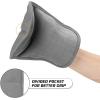 imageBPAFree Soft Silicone Oven Mitts  Ultra Heat Resistant Oven Mitts with Thick Cotton Liner  Extra Long Slip Resistant Pot Holders Flexible Oven Gloves  RedBlack 147quotNavy Blue