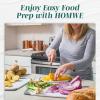 imageCutting Boards for Kitchen  BPAFree Chopping Board  Different Sizes ampamp Non Slip Handles  Reversible Large Cutting Board Set  Unique Gifts for Cooks Who Have Everything  3Pack Navy BlueRed